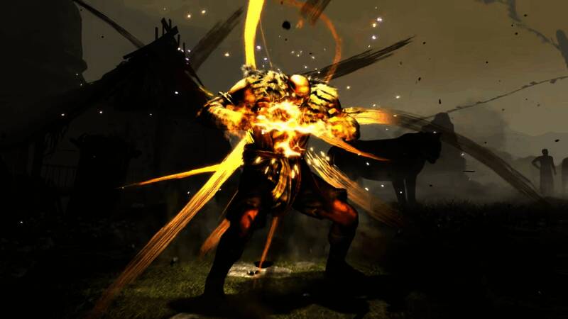 沙加特腾空跃起,准备施展升龙类技能,动作流畅且充满力量感