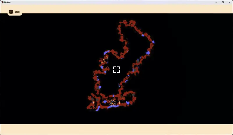 游戏界面显示当前时间为‘深夜’,角色头顶出现中毒警告图标