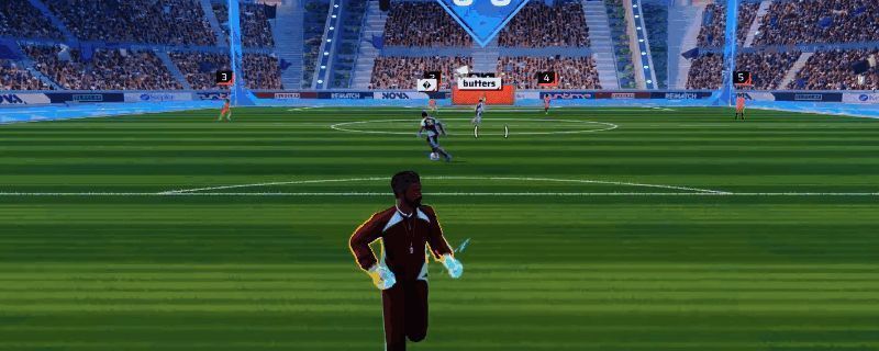 《开球!REMATCH》游戏中展示正方形双后腰阵型示意图,两名后腰球员对称站位,形成稳固中场防线