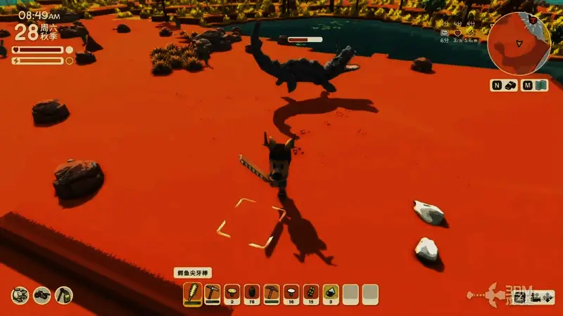 地刺完全展开后的俯视视角,可见三层同心圆状的地刺带,中间留有可穿行的扇形夹角