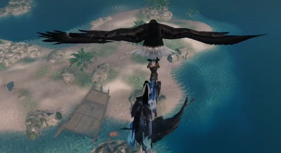 不夜京一气屿区域地图截图,红点标记老人所在坐标(1013,-53)