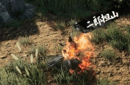 技能演示画面:角色开启二郎担山,成功招架敌人攻击并触发反伤,同时向前突进击倒两名敌方小怪