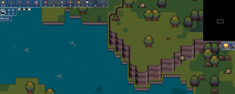 《王国君主》游戏主界面展示,画面中可见城堡、城墙与村民活动场景