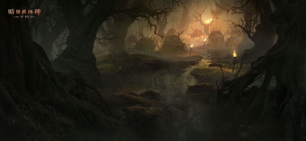 NPC恰西站在铁砧前，周围环绕着闪耀光芒的装备零件与符文，象征装备打造系统的开启