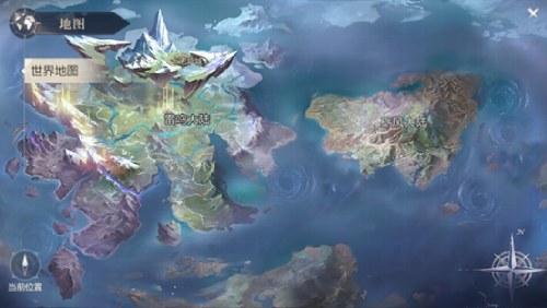 城市全景俯瞰视角，建筑风格融合欧式幻想与东方元素