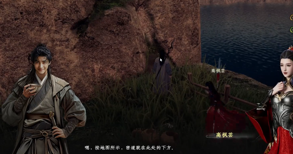 昏暗密室内,主角跪在老妇人面前,两人相拥而泣,烛光照亮斑驳墙壁