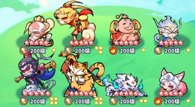 齐天大圣战斗特写图，角色腾空跃起挥舞金箍棒，周身环绕三朵旋转燃烧的金色棍花，下方血条显示多个小怪同时被‘秒杀’特效击中