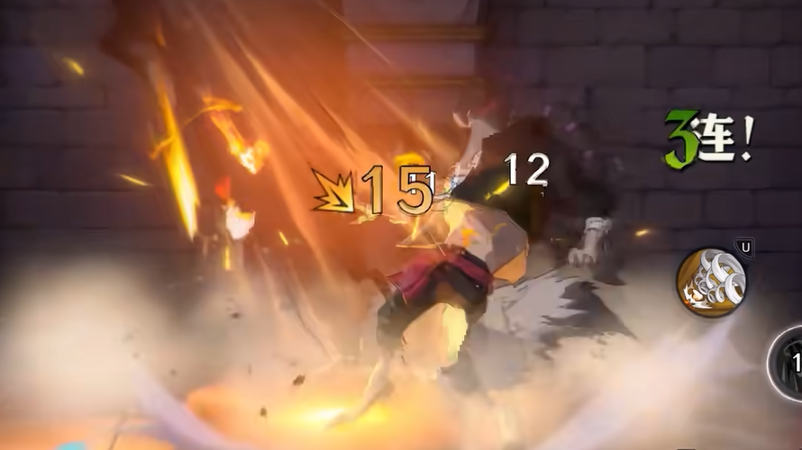 山治操作示意图：左侧为技能轮盘与‘子技能’按键高亮，右侧为实战连招时序图，标注各动作触发条件与状态变化节点