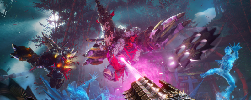 《影子武士3》游戏实机画面：主角身着赤红忍甲立于巨龙嶙峋脊背之上，背景是撕裂云层的紫金色夕照，手中武士刀泛着寒光，远处可见悬浮神社与飞溅的龙鳞特效