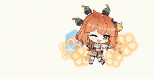 艾菈好感度语音界面截图：对话框中显示‘今天也要元气满满地出击哦！’，背景为甲板日落场景，角色做出挥手微笑动作