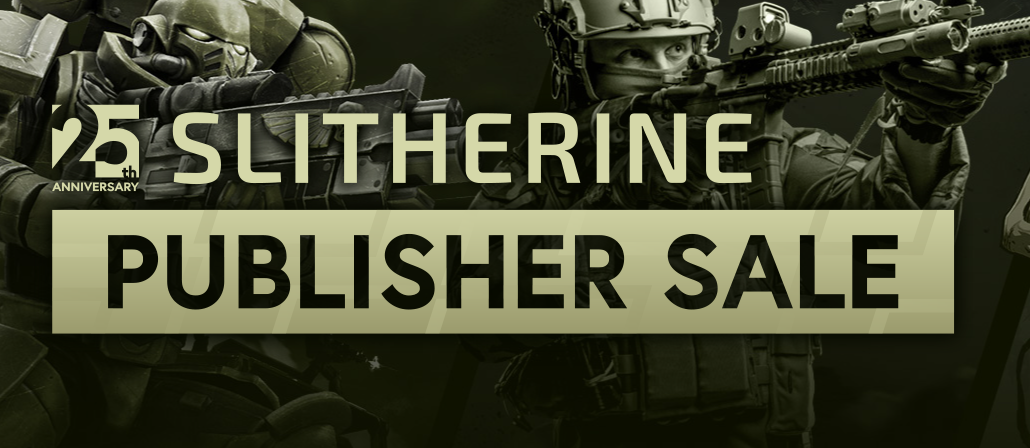 Slitherine Games 25周年纪念视觉图，背景为金色徽章与交织的战术网格，中央醒目呈现‘25 Years’字样及三款游戏图标环绕