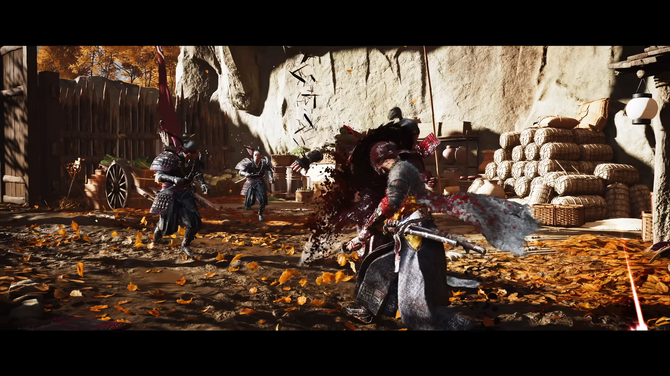 游戏内三模式切换界面特写:左侧KUROSAWA MODE图标为黑白剑痕划过胶片齿孔,中央MIIKE MODE呈现溅射血墨包裹的武士剪影,右侧WATANABE MODE则是旋转黑胶唱片与烟雾缭绕的爵士吧台融合设计