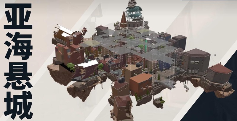 游戏内实机截图：红蓝双方在中区廊桥激烈交火，左侧通道门呈半开启状态，蓝色烟雾弹正覆盖右侧入口，地面可见能量球残影特效