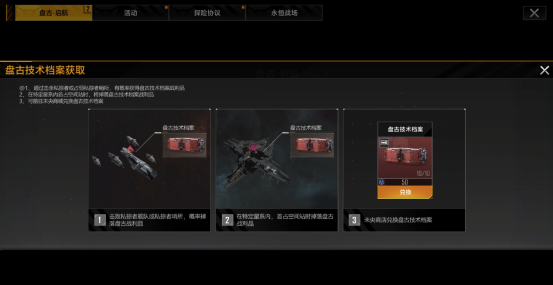 空间站占领战胜利界面，中央悬浮旋转的盘古技术档案全息投影，下方滚动显示‘首占奖励：盘古技术档案×3’及‘已上架网络拍卖’字样