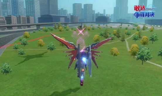 光束回旋镖（后）：两枚菱形光刃从掌心激射而出，环绕机体飞行一周后返回，路径上敌人呈现麻痹僵直状态