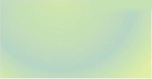 CorelDRAW中矩形填充设置面板特写：渐变类型为辐射，色标依次为黄绿、浅蓝绿、浅黄，滑块位置已精细调节，预览窗口显示柔和晕染效果