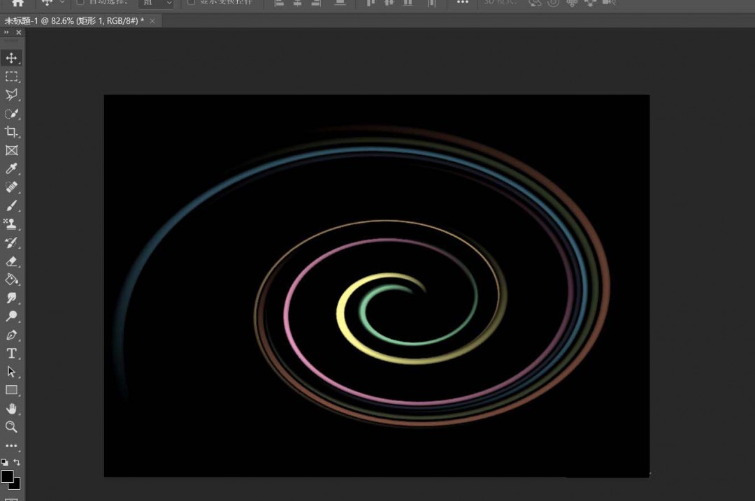 最终完成的高清漩涡海报全图:宇宙深空背景下,七彩光带以黄金螺旋比率紧密缠绕,中心迸发炽白能量光晕,整体极具电影级视觉震撼力
