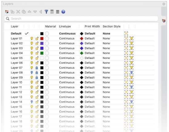 增强的图层管理器展示