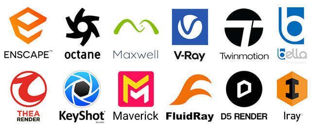 渲染引擎选择界面