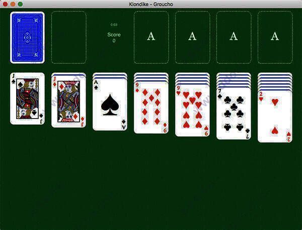 空当接龙 Mac 版游戏画面