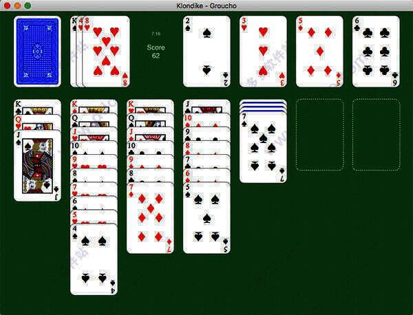 空当接龙移动纸牌示例