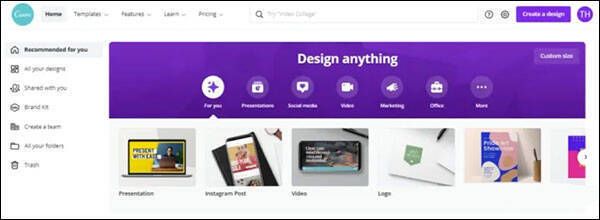 创建新设计的操作界面图片