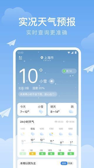 时雨天气软件相关展示图