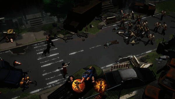 释放技能攻击怪物界面