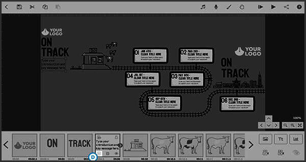 编辑文字操作界面