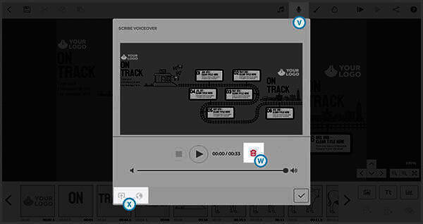 创建画外音操作界面