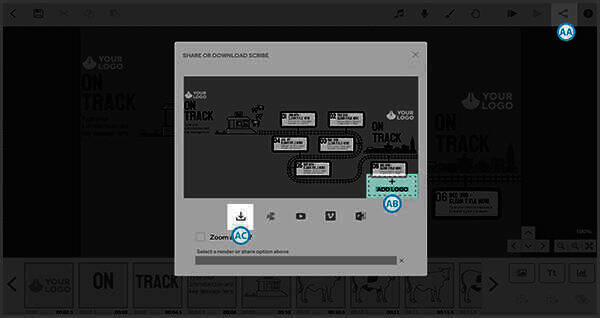 发布抄写员为视频操作界面