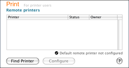 安装后无默认打印机界面图
