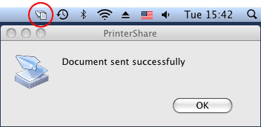 打印结果反馈界面图