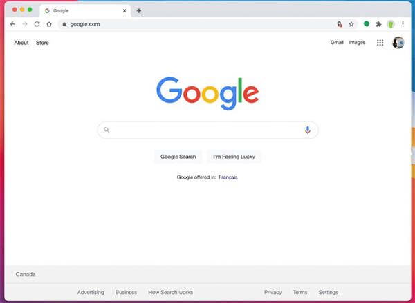 Google Chrome Mac版软件界面
