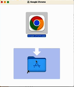 拖动文件到应用程序文件夹操作图
