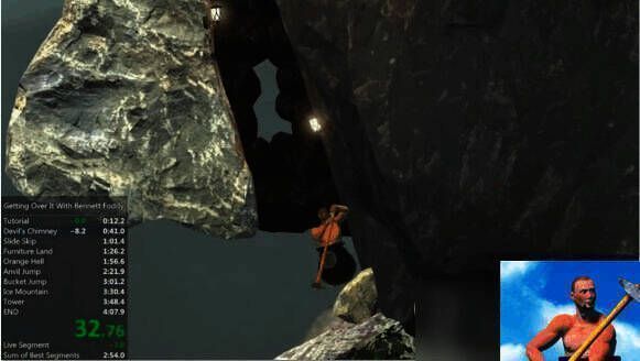 用锄头下推前进画面