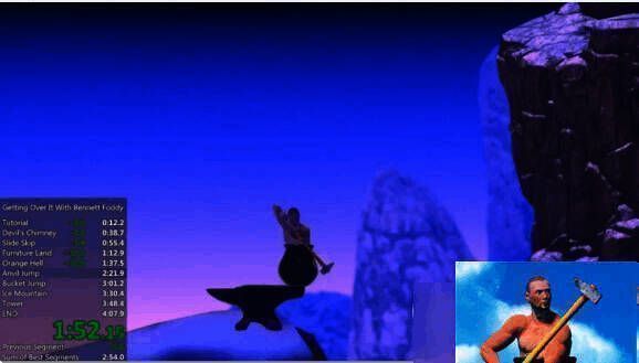 悬崖处操作画面