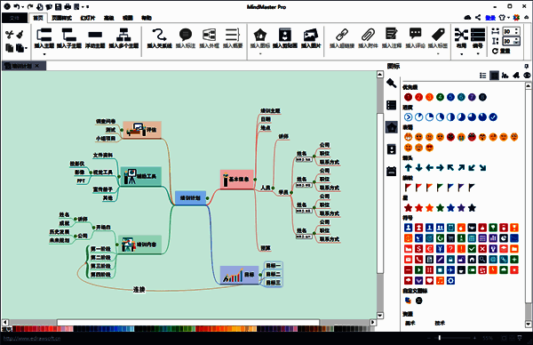 美化思维导图步骤示例