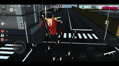 樱花校园模拟器游戏画面