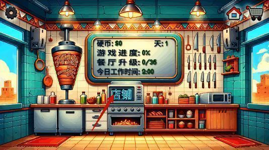 沙威玛传奇店铺设置界面