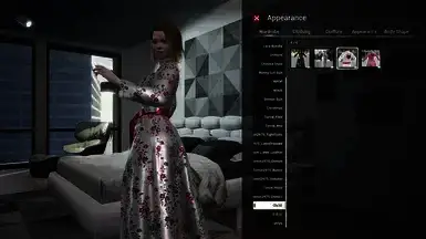 《致命解药》花卉刺绣缎面长袍MOD截图2