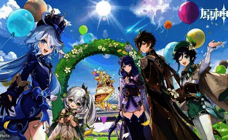 云・原神游戏画面