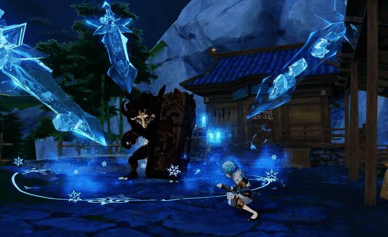 云・原神战斗场景