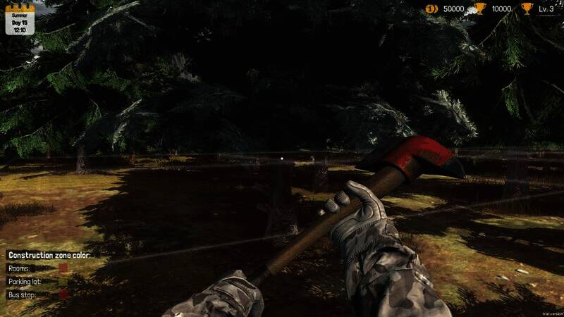 玩家在北极狩猎场景