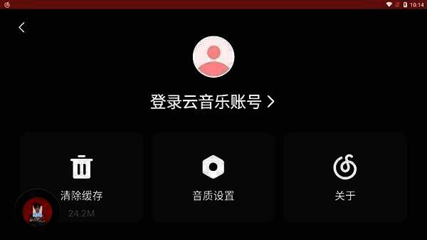 网易云音乐车机版歌单界面截图