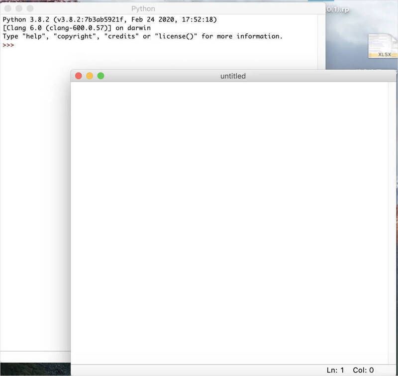 创建Python文件的界面