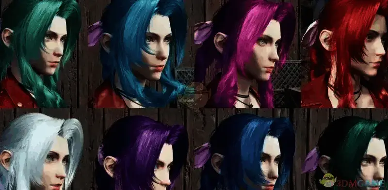 《最终幻想7：重生》爱丽丝多色发丝包MOD截图1