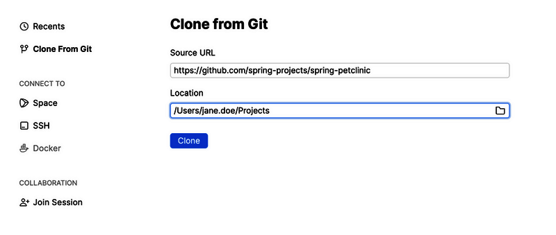 选择文件夹界面