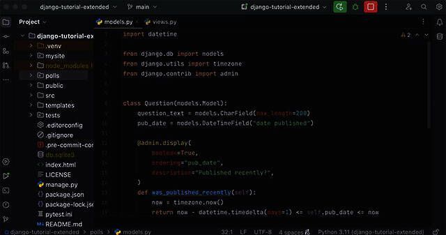 PyCharm Professional 2024 Mac版界面