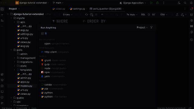 快速导航和搜索界面